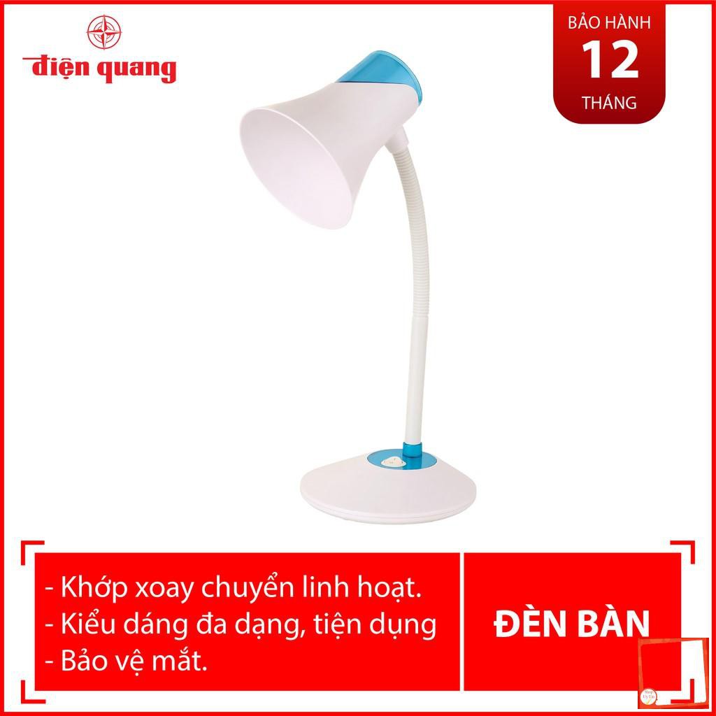 [Hàng chính hãng] Đèn bàn bảo vệ thị lực Điện Quang ĐQ DKL15 WBE BW (Màu trắng-xanh da trời, bóng led Warmwhite)