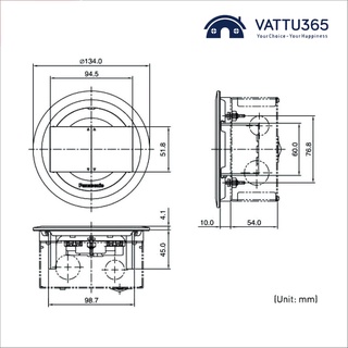Ổ cắm âm sàn DU8199HTK-1