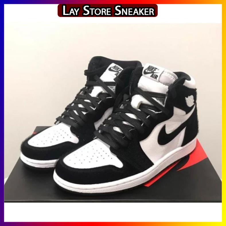 Giày thể thao Jd1 cao cổ đen trắng, Giày Jordan Panda cổ cao nam nữ - Hàng chuẩn Full Box Bill -LAYST