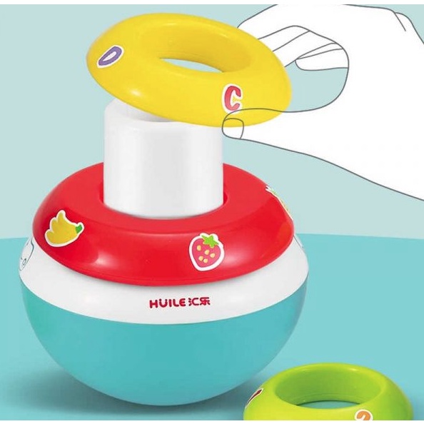 Đồ chơi lật đật thả vòng thương hiệu PEEK A BOO