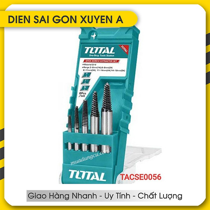 Bộ 5 mũi taro lấy ốc gãy Total TACSE0056 - Phân phối bởi Điện Sài Gòn Xuyên Á