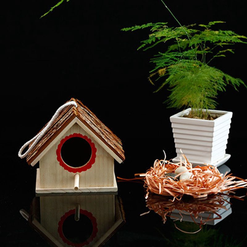 Tổ chim bằng gỗ tự nhiên chất lượng cao dùng trang trí nhà cửa