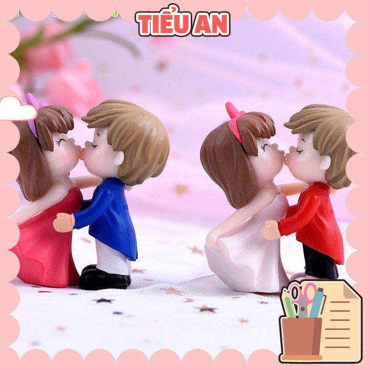 Charm (C95) slime/ Dụng Cụ Charm Trang Trí Mô Hình 01 Cặp Chú Rể &amp; Cô Dâu