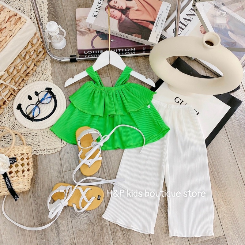 Set bộ dập ly áo dây HP kids cho bé gái