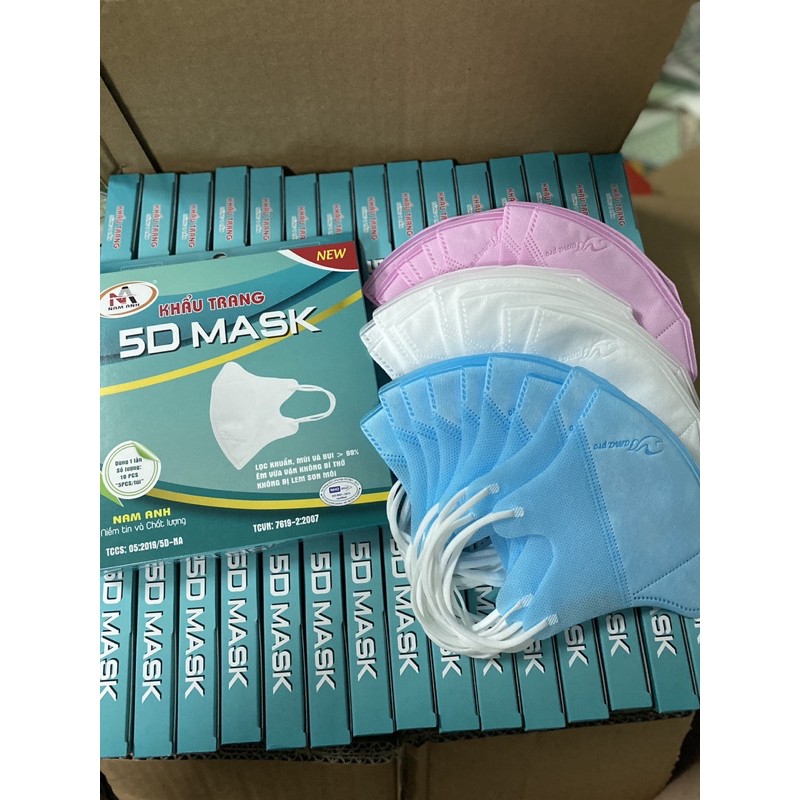 Khẩu Trang 5D Mask FAMAPRO [Hộp 10 cái]