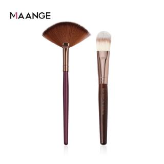 Bộ 2 Cọ MAANGE Trang Điểm Tán Phấn Nền