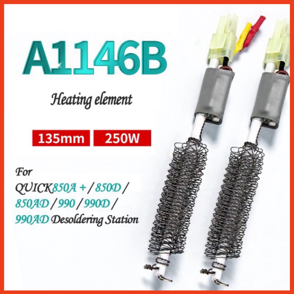 Ruột, lõi nhiệt, sợi đốt Quick A1146B chính hãng cho máy khò Quick 850D (850A/850D/850A+/850AD/990/990AD/990D dùng được)