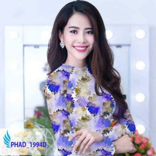 Vải áo dài 3d duyên dáng