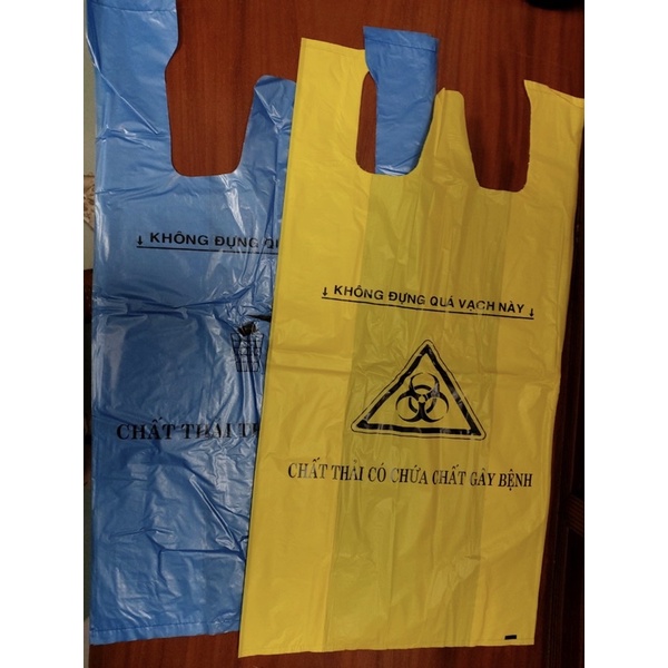 Combo 1kg túi nilon đựng rác thải y tế các màu, các kích cỡ