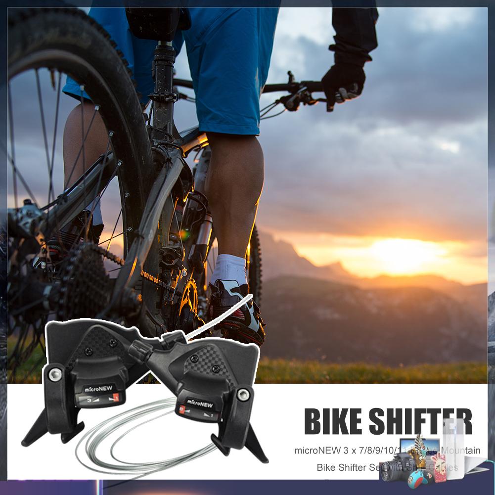 Bộ Cần Sang Số Có Dây Cáp Cho Xe Đạp Leo Núi Micronew 3 x 7/8/9/10/11