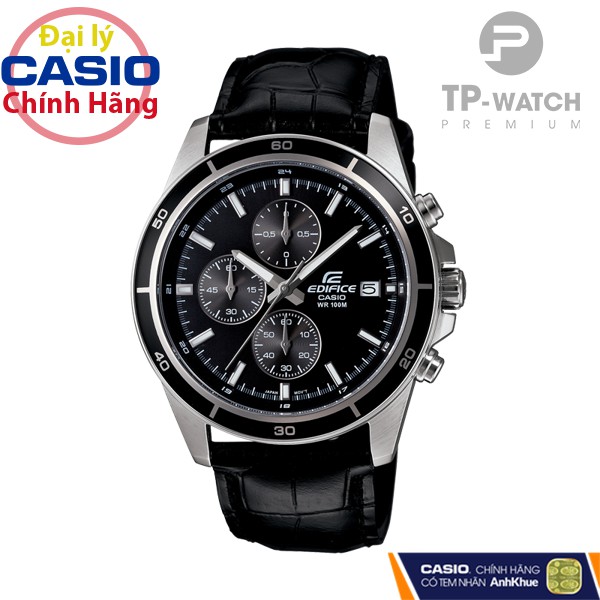 [Mã FARSBR243 giảm 15% đơn 249K] Đồng Hồ Nam Casio Edifice EFR-526L-1AVUDF Chính Hãng | Casio Edifice EFR-526L-1A Dây Da