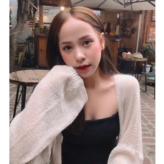 Áo Cadigan len mỏng phong cách cực dễ phối đồ