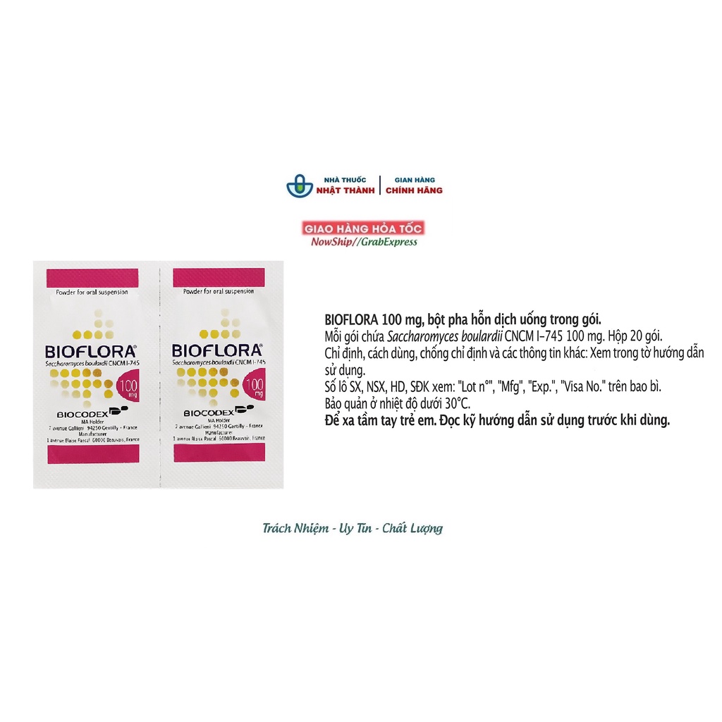 Men Vi Sinh BIOFLORA 100mg
