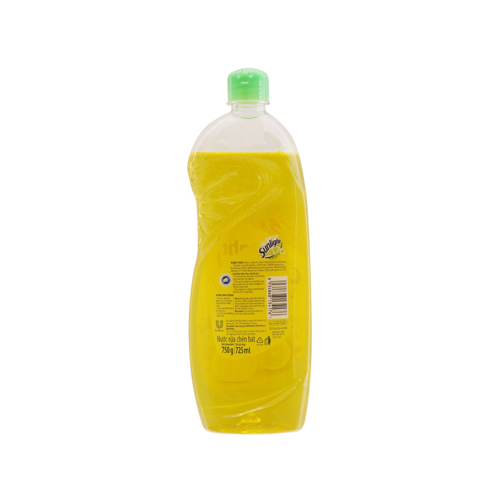 COMBO 3 Chai Nước rửa chén Sunlight Chanh 100 Chai 750gx3