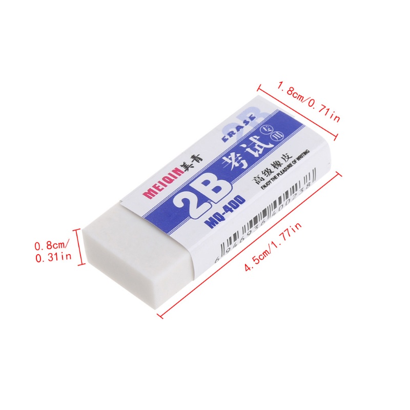 Cục Tẩy Bút Chì 2B Bằng Cao Su Mềm Tiện Dụng Cho Văn Phòng / Trường Học