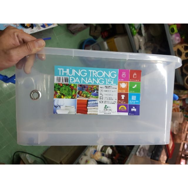 Thùng nắp lưới 15 lít