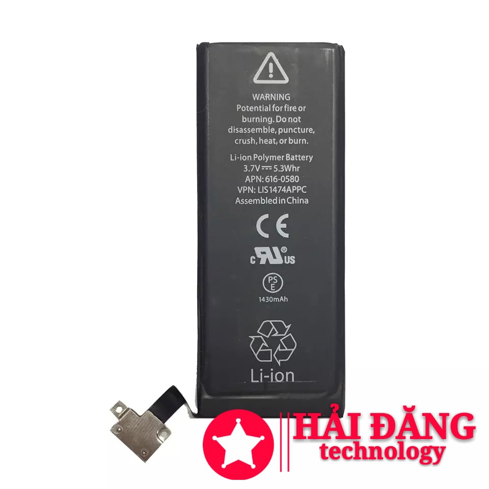 [Mã ELFLASH3 hoàn 10K xu đơn 20K] Pin iPhone 4S - Tặng Seal Dán Pin