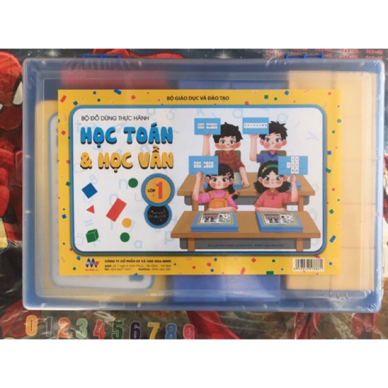 bộ đồ dùng học tập lớp 1 (Học Toán&amp;Học Vần Nhật Hoa Minh )