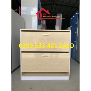 Tủ giày thông minh mini nhỏ gọn 2 tầng 80x80x31 nhiều màu giá kho