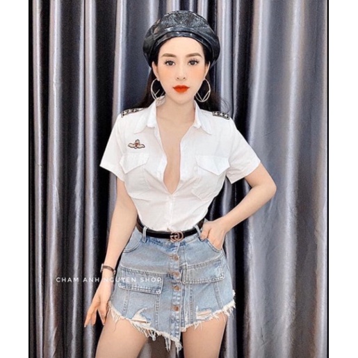 Áo sơ mi cơ trưởng tay ngắn cực hot hàng cao cấp bán shop