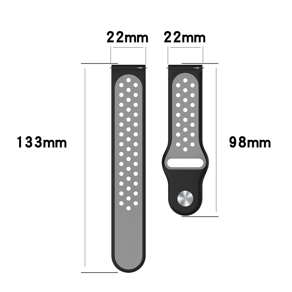 Dây Đeo Silicone 22mm Cho Đồng Hồ Thông Minh Xiaomi Mi S1 Active