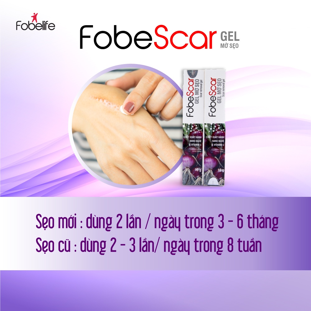 Gel Mờ Sẹo, Mờ Vết Thâm Fobe Scar- Tuýp 10g