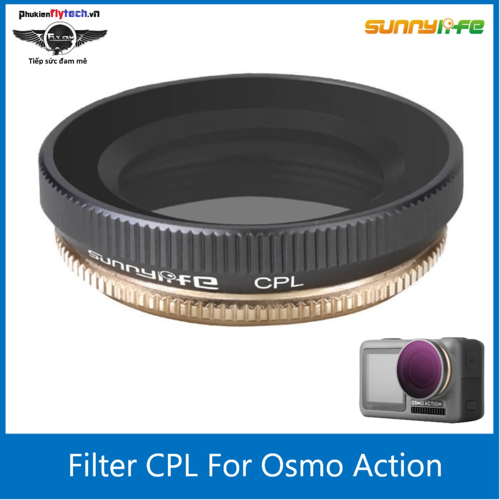 Filter CPL DJI Osmo Action – kính lọc màu - SunnyLife - Hàng chính hãng - Cải thiện màu ảnh, sắc nét