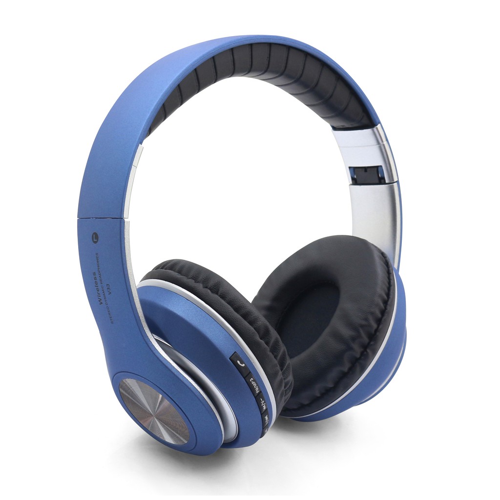 Tai nghe chụp tai ❣️Best Gears❣️Headphone Bluetooth V33 -  Pin 12 tiếng bluetooth TF card jack 3.5 audio radio