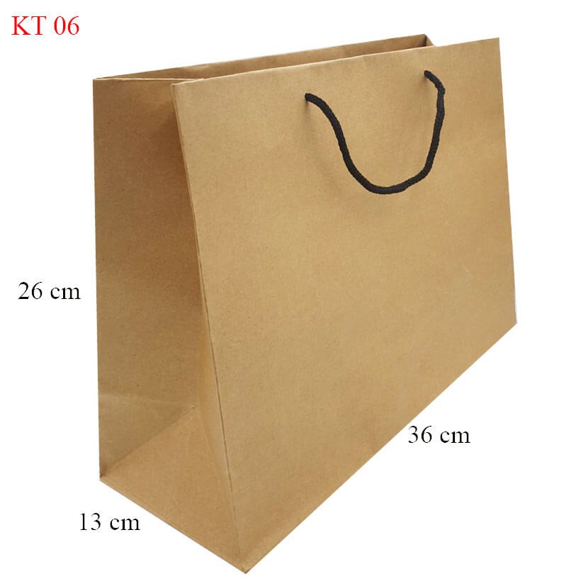 Túi giấy Kraft trơn KT06 KT  đựng hộp giày