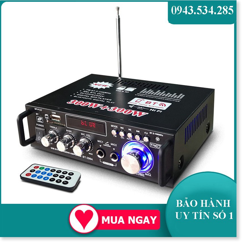 [HC MART SG] Ampli Mini Loa Amly Bluetooth BT309A 800W Cao Cấp Loại Tốt - BẢO HÀNH 1 ĐỔI 1