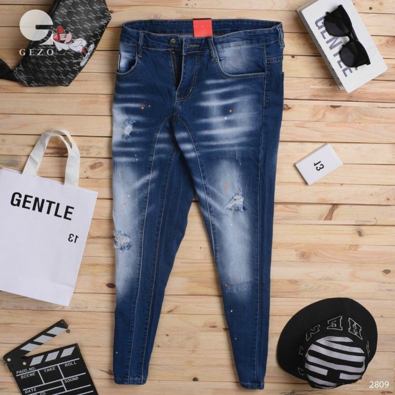 Quần Nam Quần Jean  💙FREESHIP💙 Quần Jean Nam Đẹp Rách gối Ống Rộng