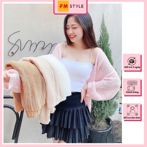 áo khoác CARDIGAN mỏng nhẹ tay dài sang trọng, thanh lịch-205040043