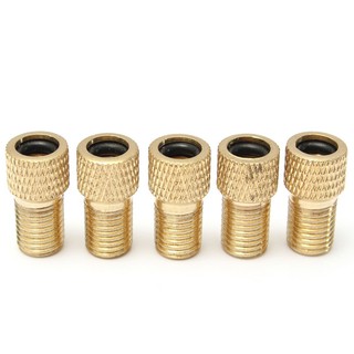 Bộ 5 van chuyển đổi van Presta sang Schrader cho máy bơm lốp xe đạp/xe máy L25