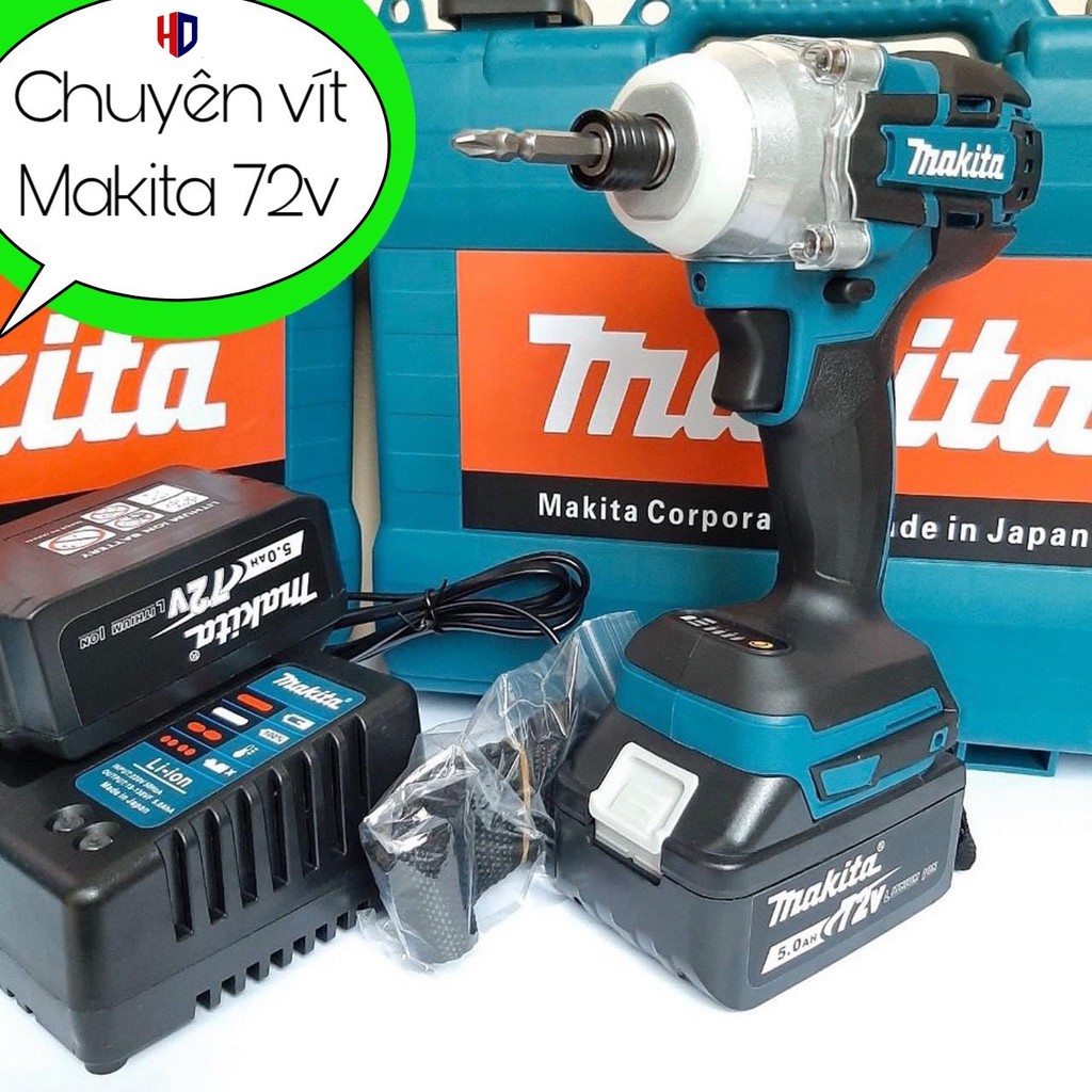 [GIÁ RẺ] Máy Bắt Vít Chuyên Dụng Makita 72V, Không Chổi Than, Pin 10 cell, 100% Lõi đồng+Tặng Kèm mũi bắt vít