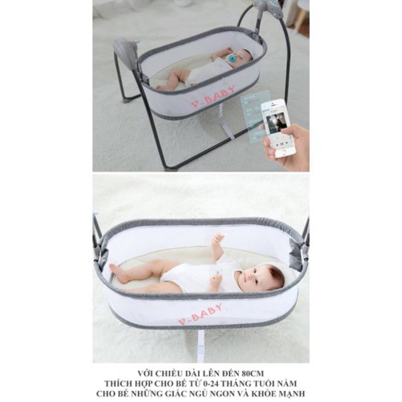 thanh lý Nôi điện V Baby F3 còn mới tinh chưa sd