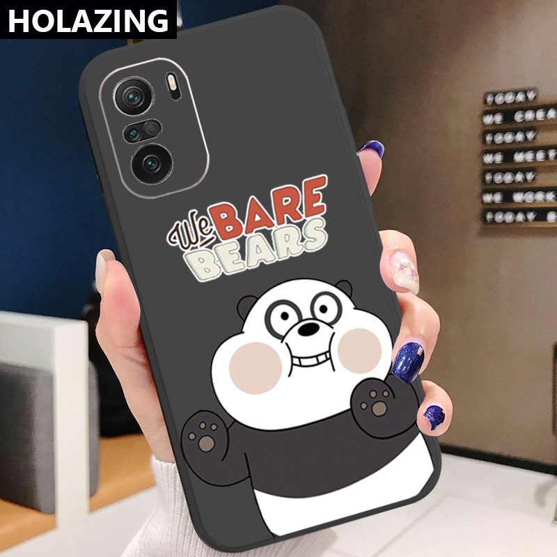Ốp Điện Thoại Góc Vuông In Hình We Bare Bears Cho Xiaomi Redmi Note 10 Pro 9S 9A POCO X3 NFC M3 Pro 5G