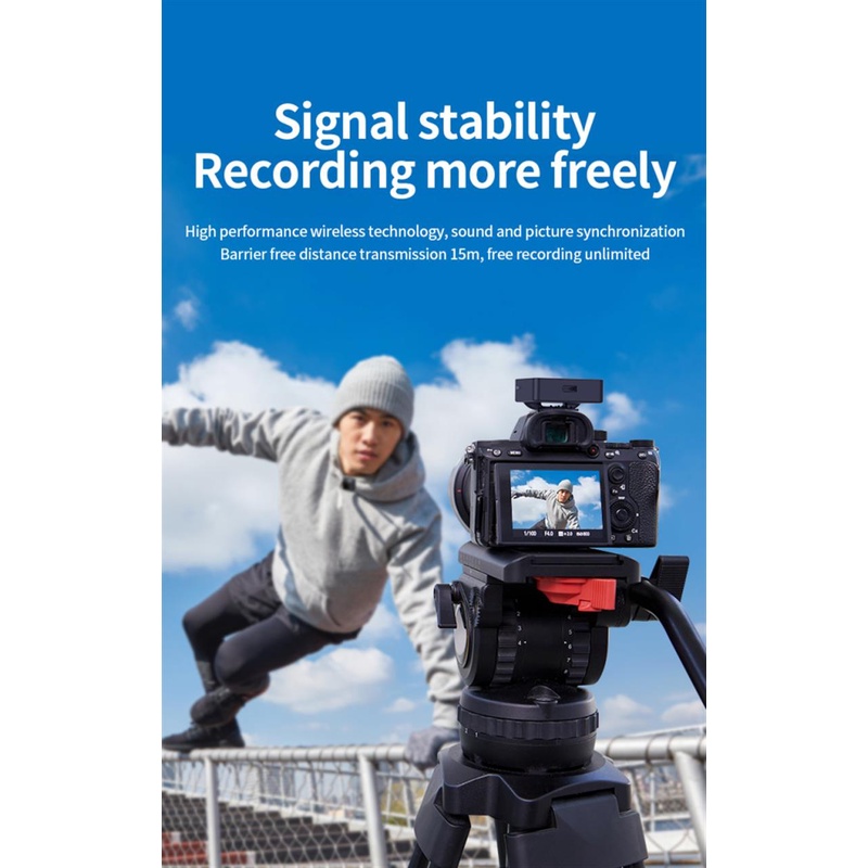 Hệ Thống Micro Không Dây 2023 GO 2 TX Cho Điện Thoại / Máy Tính Bảng / Máy Ghi Hình DSLR PK Comica Rode Mic Better than SK750