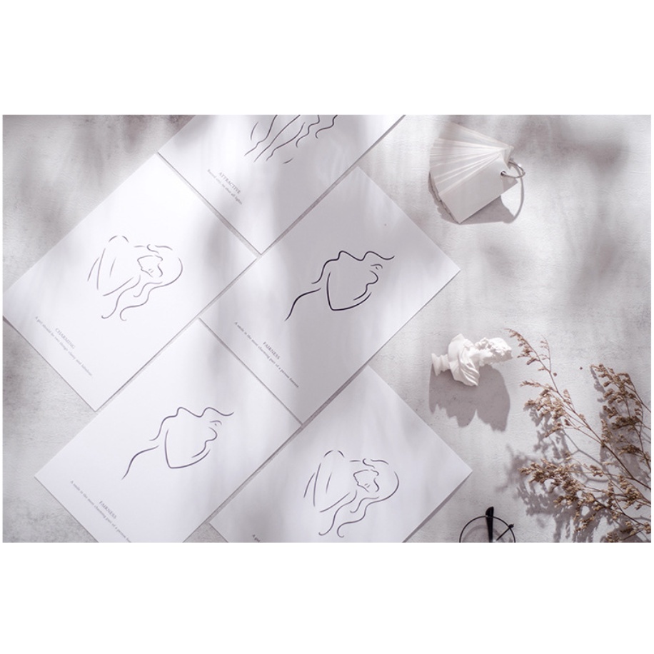 Tấm POSTCARD bìa giấy ảnh decor xinh xắn dùng làm phụ kiện chụp ảnh size 15x20cm