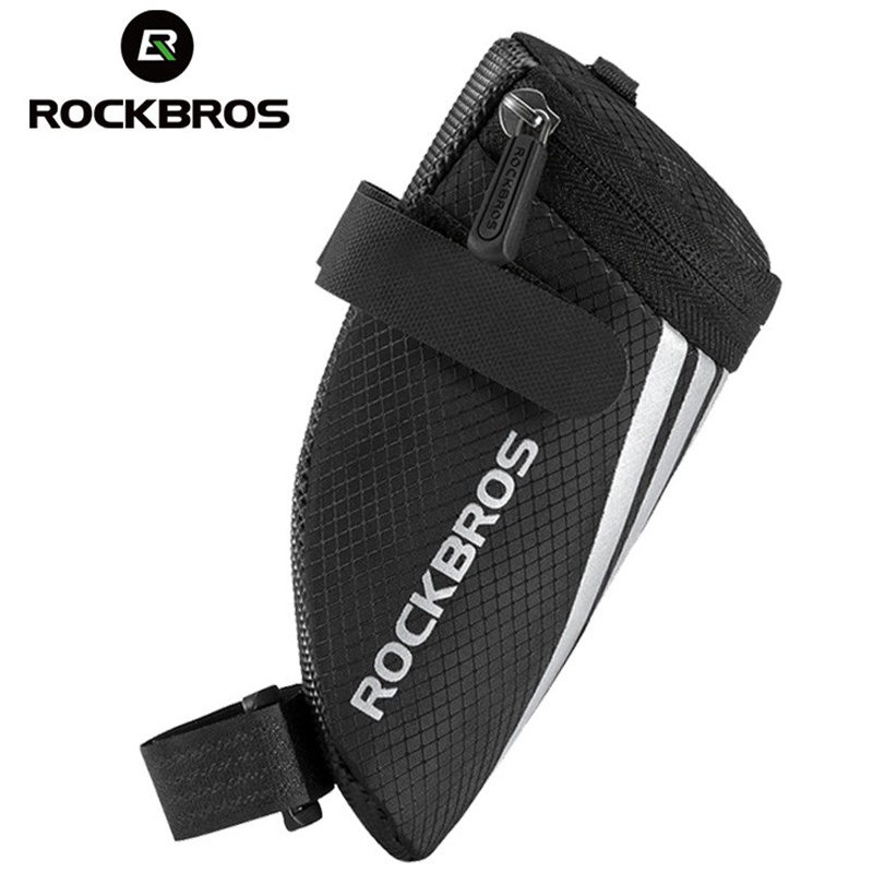 ROCKBROS Bicycle Mini Seat Bag Y-Series Strap On Wedge Saddle Parcel Tool Kits Rear