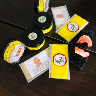 Miếng Da hoá trang đầu trọc - keo dán chuyên dụng hoá trang đầu trọc - Dụng cụ hoá trang đồ hoá trang HALLOWEEN bald cap