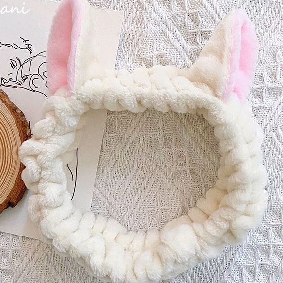Băng đô nhung hình tai mèo đơn giản dễ thương cho nữ
