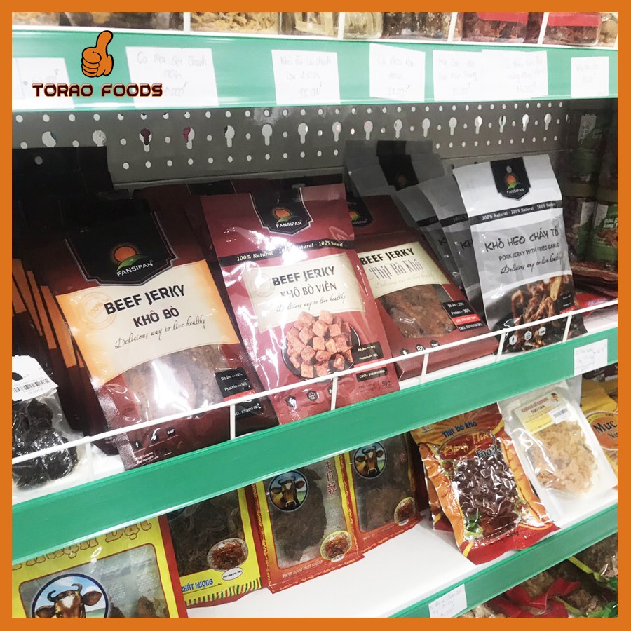 Combo 3 khô bò viên Fansipan 50g - khô bò viên mềm bò thật loại 1 đảm bảo An toàn vệ sinh Thực phẩm | BigBuy360 - bigbuy360.vn