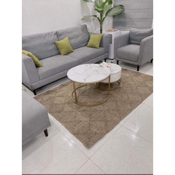 Thảm cói trải sàn xuất khẩu size 60cm x 2m1cm