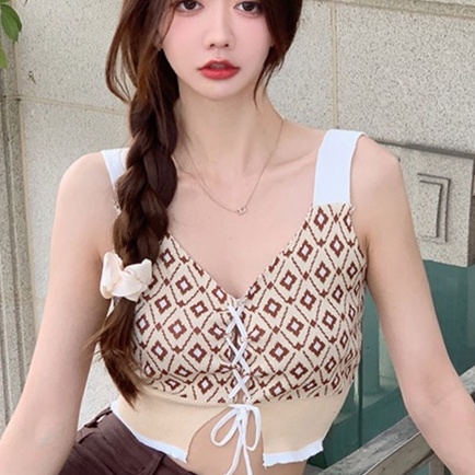 Áo Lửng Hai Dây Thời Trang Quyến Rũ Dành Cho Nữ