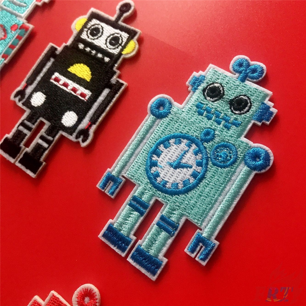 Miếng dán may quần áo hình robot