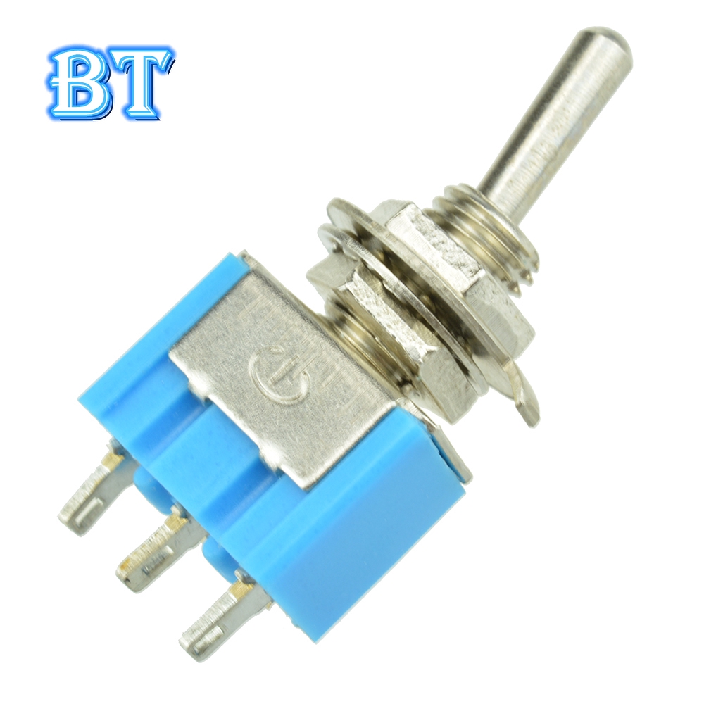1 Công Tắc Gạt 2 Chấu Mini 6A 125VAC SPDT MTS-102