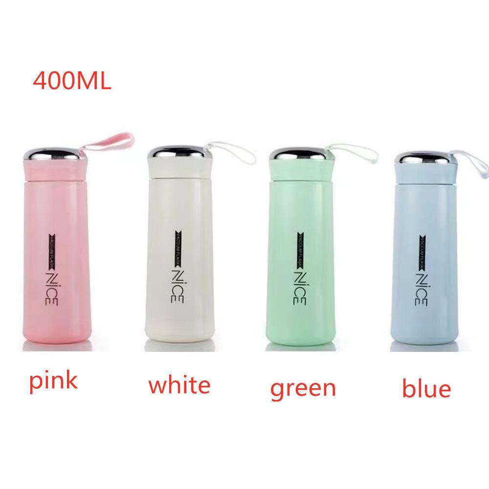 PISTA Bình Nước Thủy Tinh 400ml Chống Tràn / Rơi Vỡ Tiện Dụng