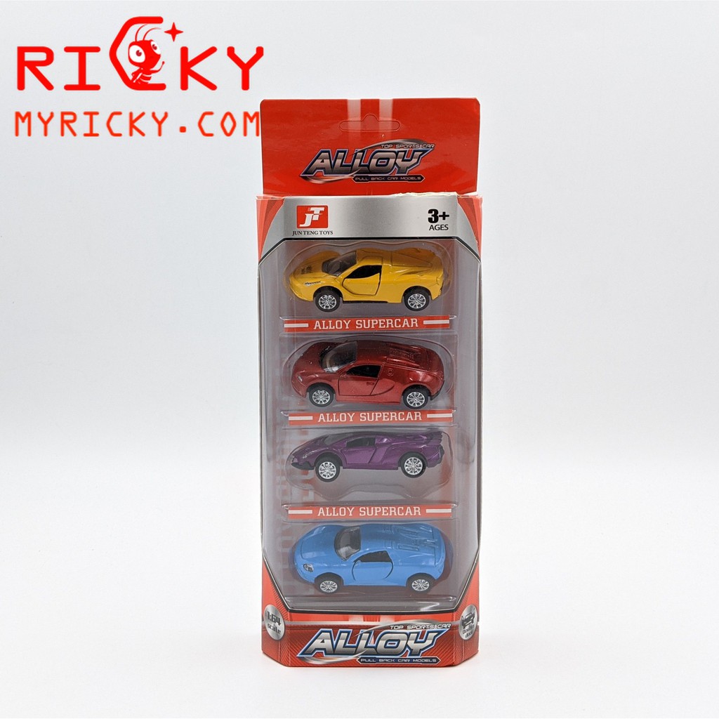 4 IN 1 Bộ xe sắt đóng mở cửa Alloy Models