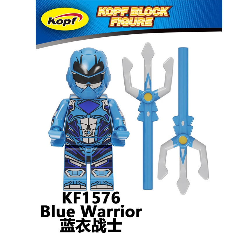 Minifigures 5 Anh Em Siêu Nhân Power Rangers KF6144 Đồ Chơi Lắp Ráp Mini Siêu Nhân Đỏ