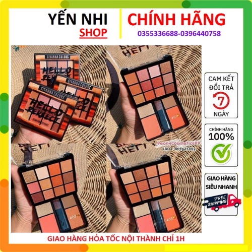BẢNG PHẤN MẮT KÈM PHẤN MÀ VÀ TẠO KHỐI 2 TẦNG SIVANNA
